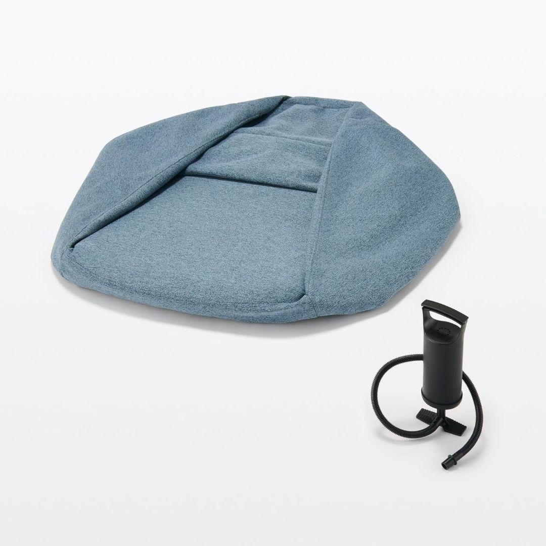 *＊新品・未使用＊*無印良品 空気でできたソファ ネイビー☆廃盤モデル☆ネイビー