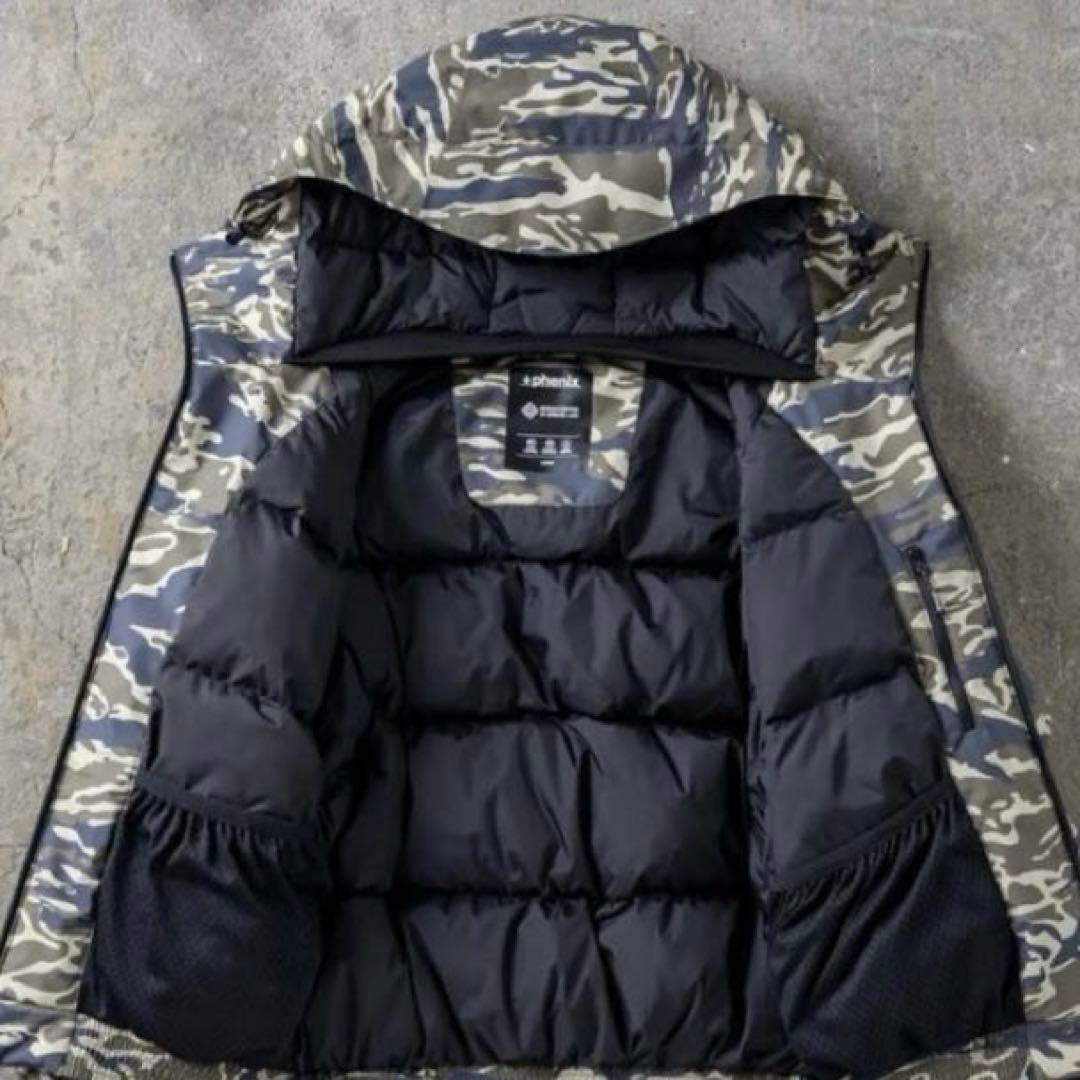 新品　プラスフェニックス　+phenix　迷彩柄　ダウンジャケット　メンズ