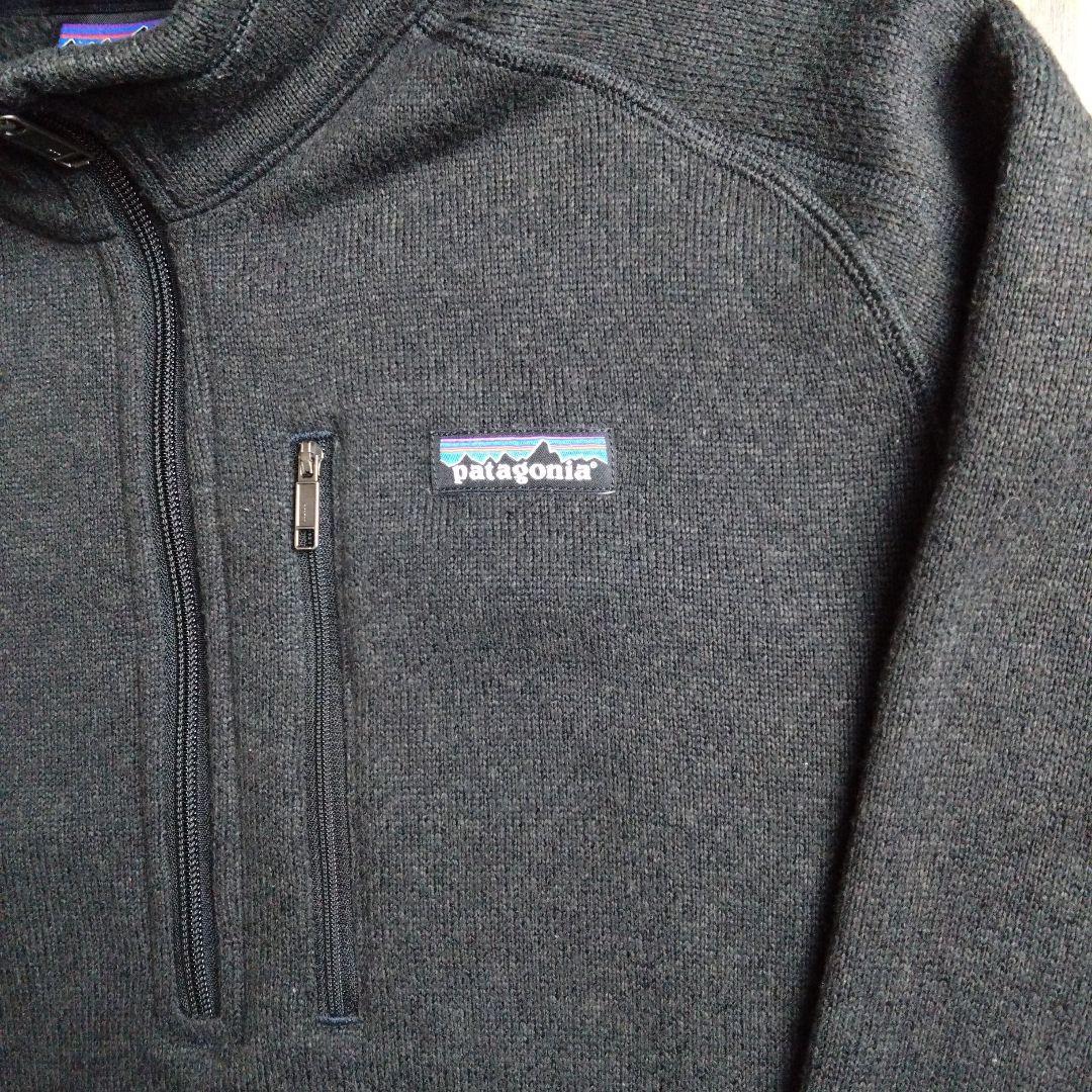 【パタゴニア】ベター・セーター・1/4ジップ L ブラック系カラー