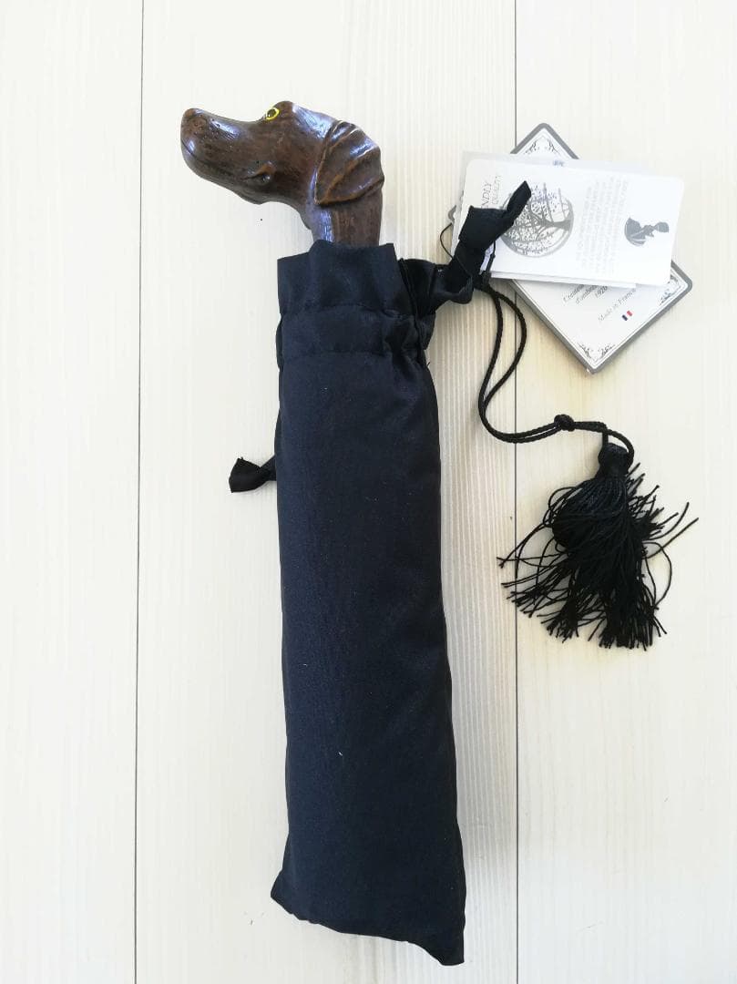 Guy de jean 折畳み傘 雨/日兼用：グレーハウンド（ブラック）