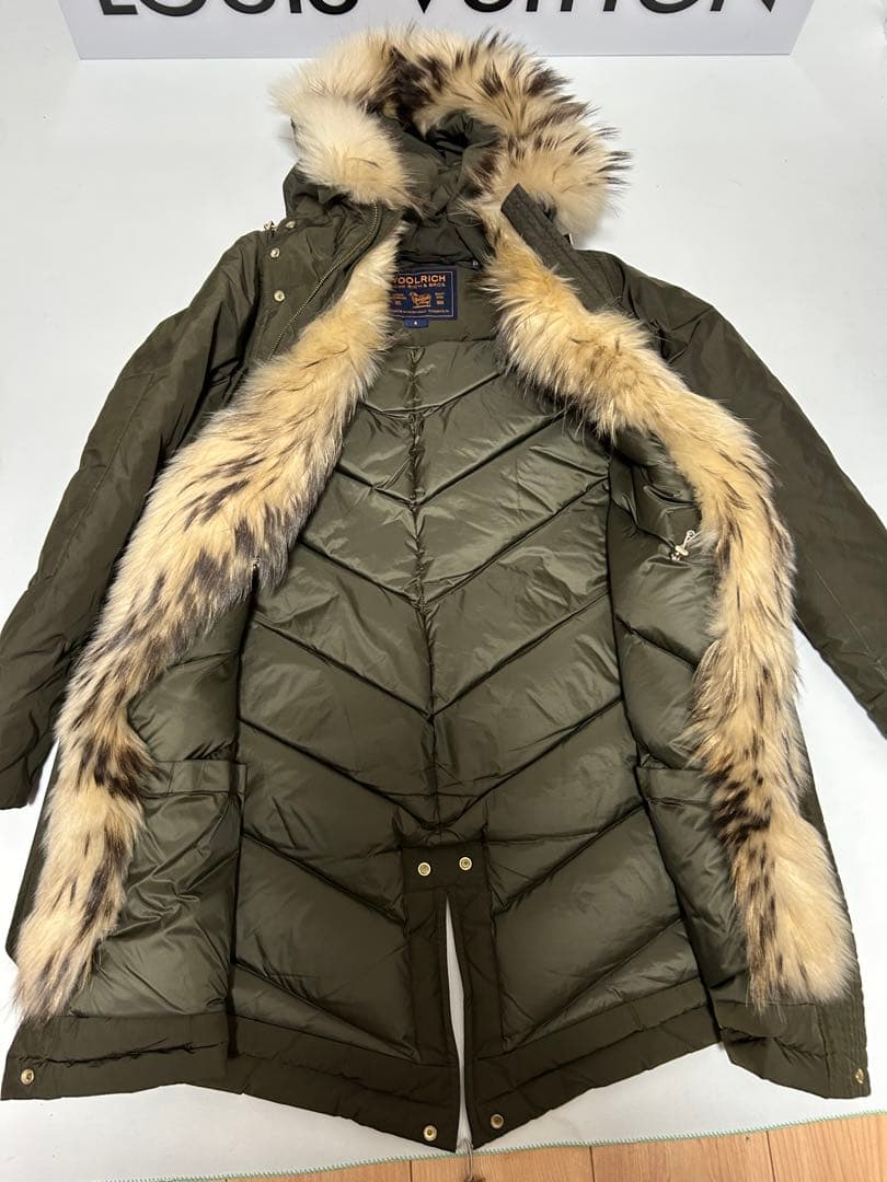 WOOLRICH ウールリッチ リアルファーフード付きロングダウンジャケット