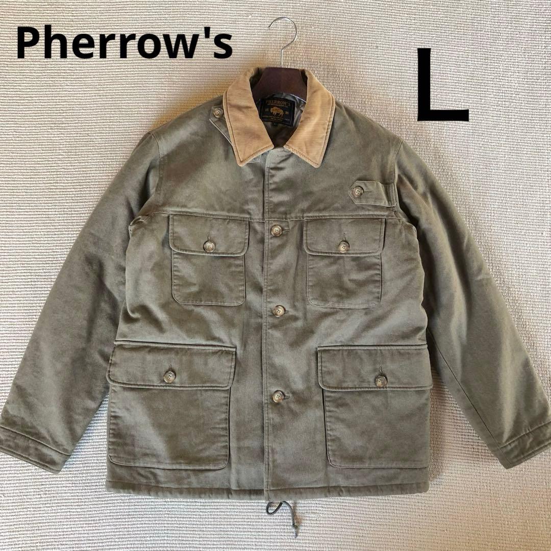 美品 Pherrow's フェローズ ハンティングジャケット カバーオール L