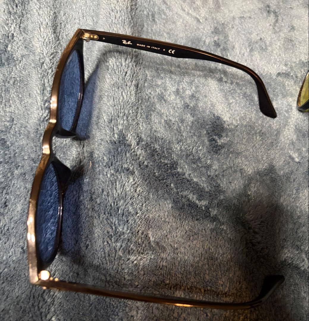 《定価27,060円》美品RayBan レイバン ブラック×ブルー　サングラス