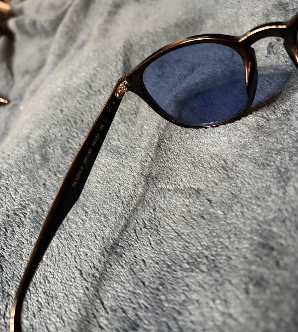 《定価27,060円》美品RayBan レイバン ブラック×ブルー　サングラス