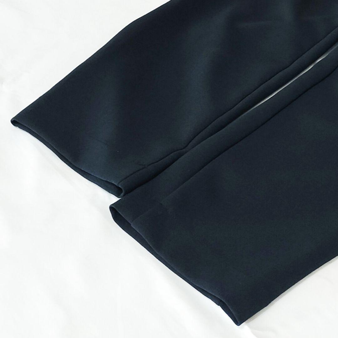 美品 TRAVAIL MANUEL ダブルクロス 2タックパンツ M 黒