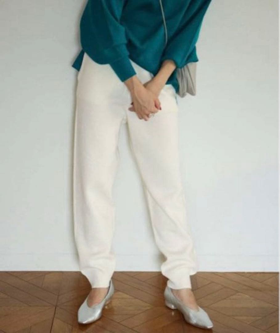 SLOBE IENA ニットジョガーパンツ