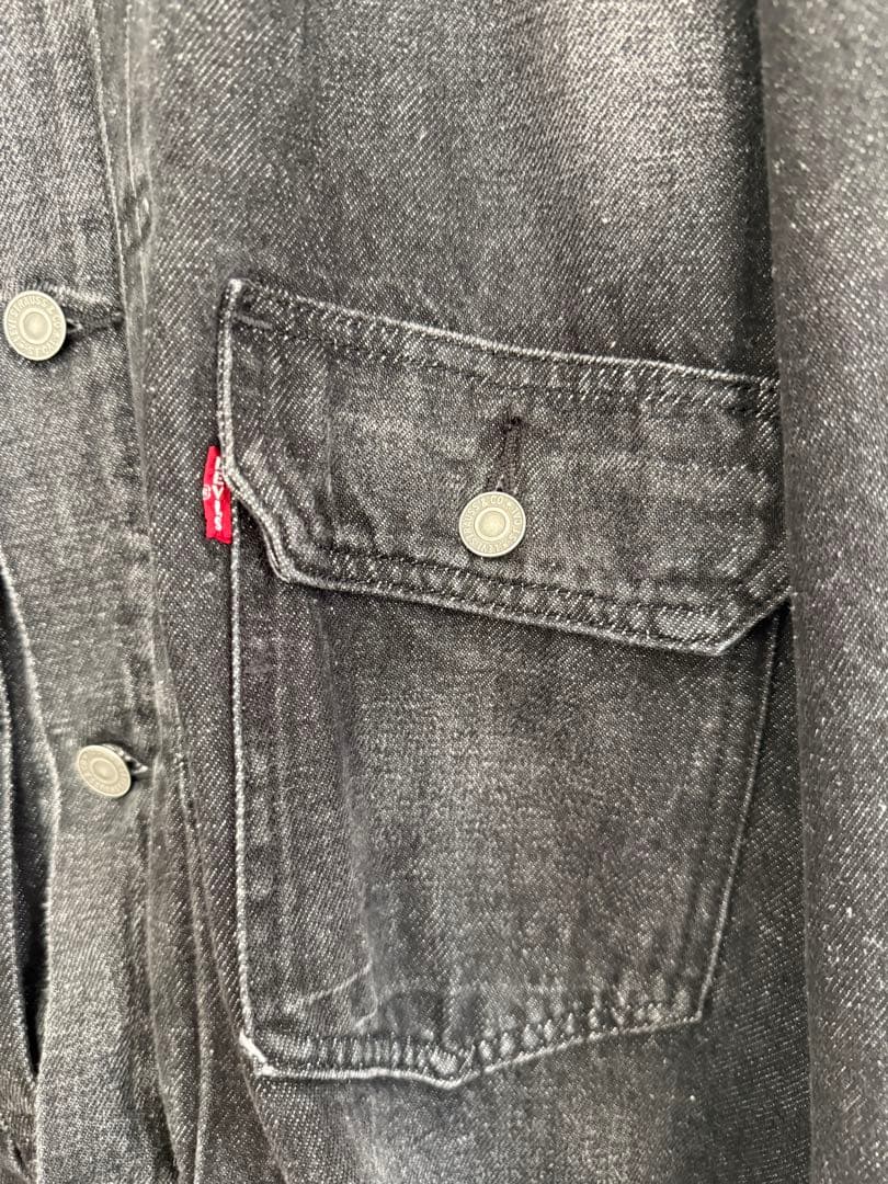 あるブスの少女LEVI'S BIOTOPダークグレー デニムジャケット