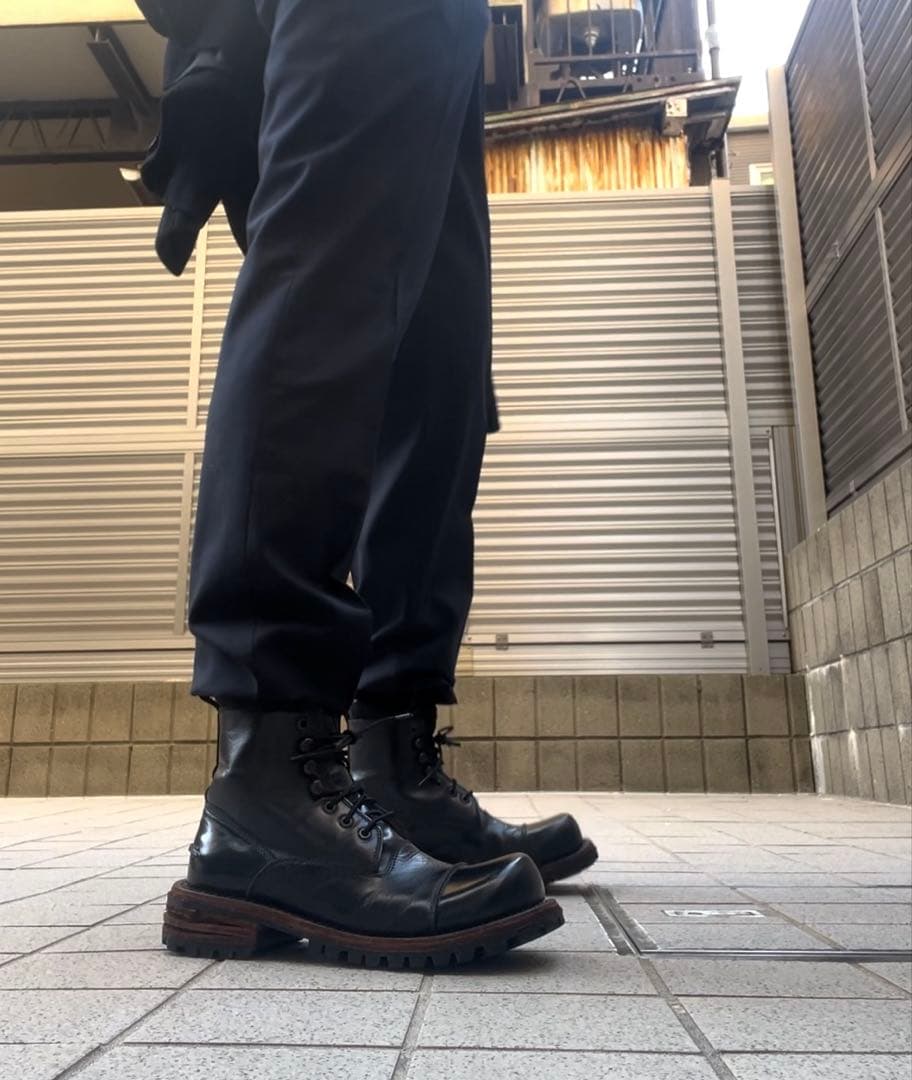 パンツ 100% pure new wool super long slacks