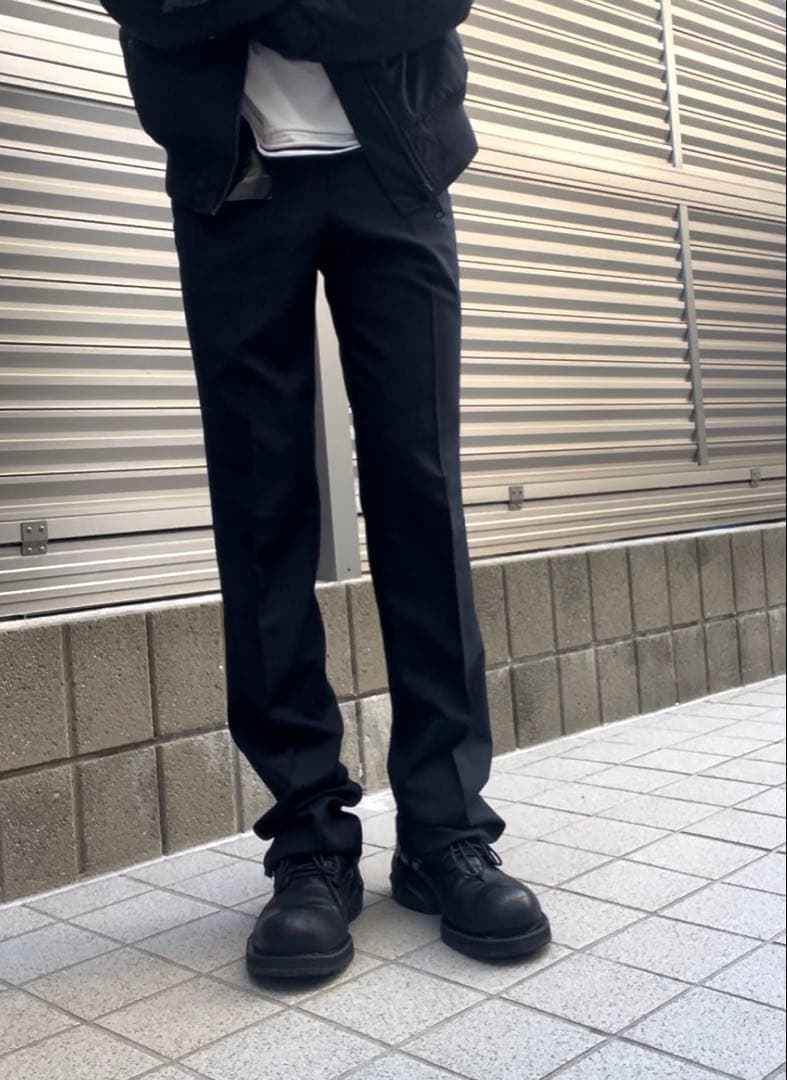 パンツ 100% pure new wool super long slacks