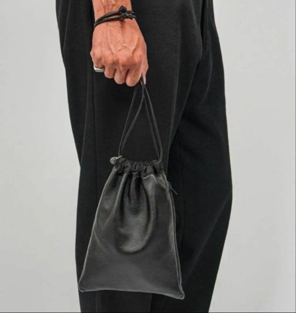 バッグ DECI Reversible Lamb Drawstring Bag ovy