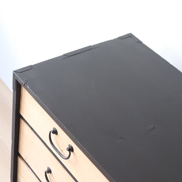 アンティーク 引出し６杯 スギ 無垢材 タンス ハイチェスト 古家具