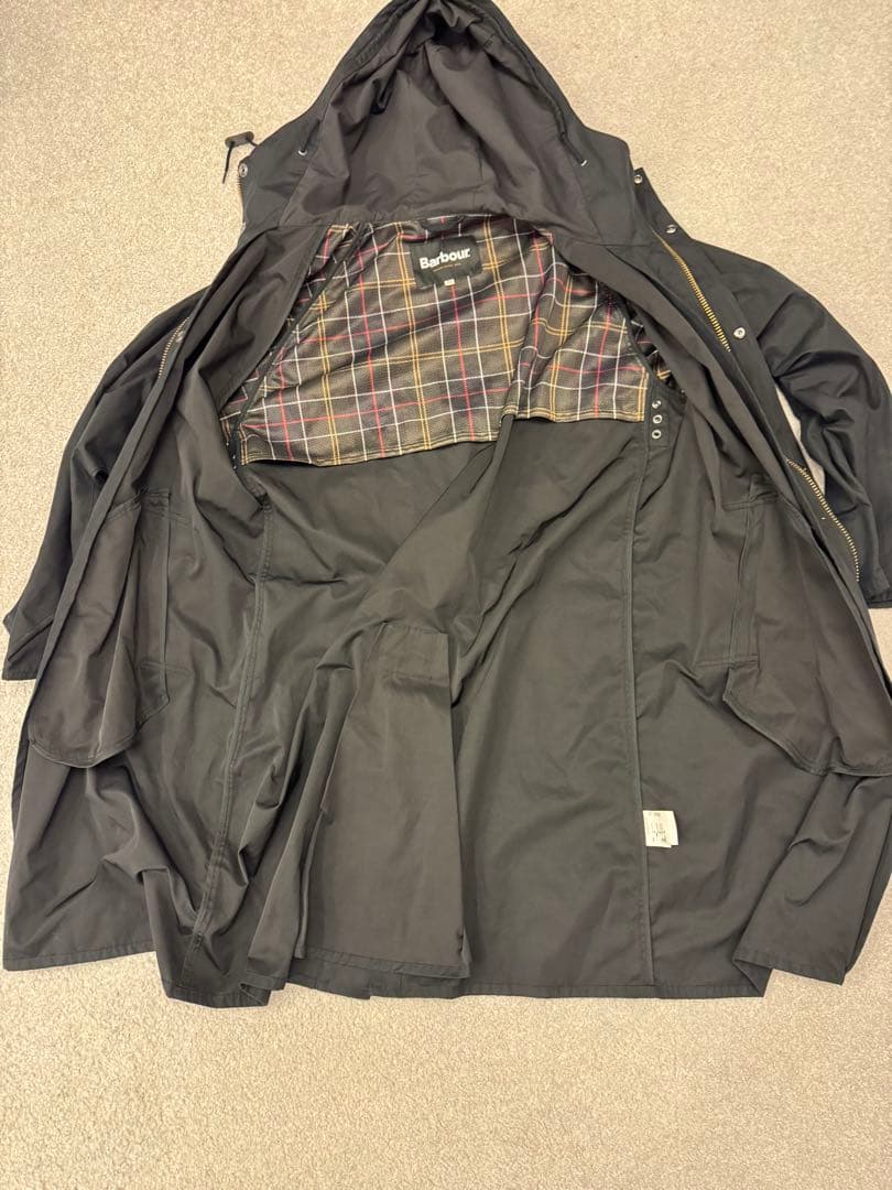 Barbour × BEAMS F / 別注 フーデッド ハンティングコート