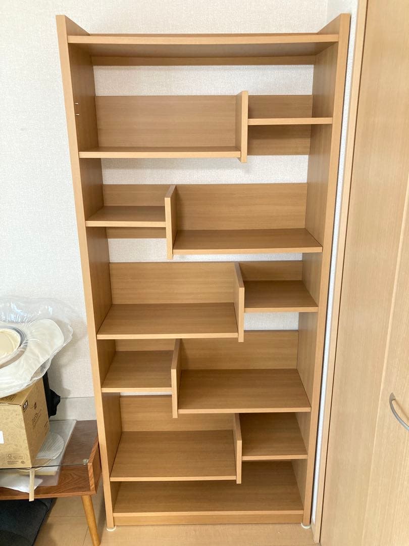 オープンシェルフ オープン本棚　ナチュラル