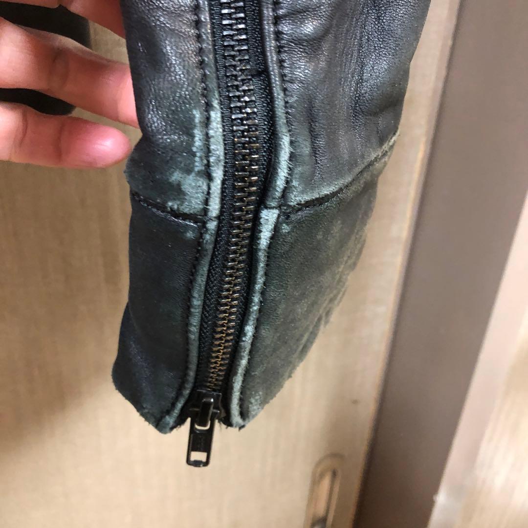 LGB レザー　ライダースジャケット