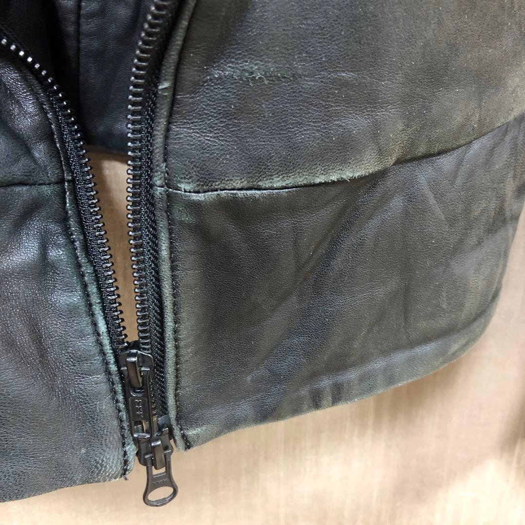 LGB レザー　ライダースジャケット