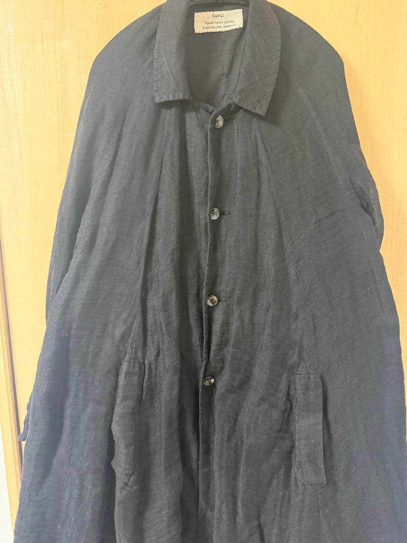 美品 kaval linen dochu coat
