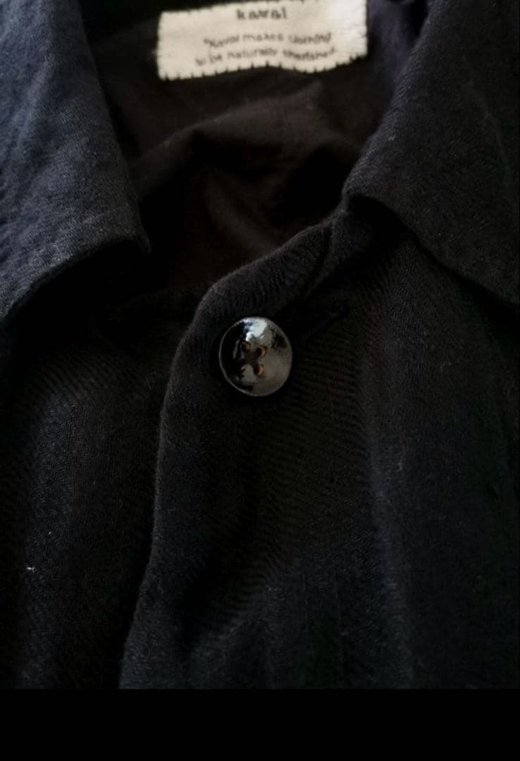 美品 kaval linen dochu coat