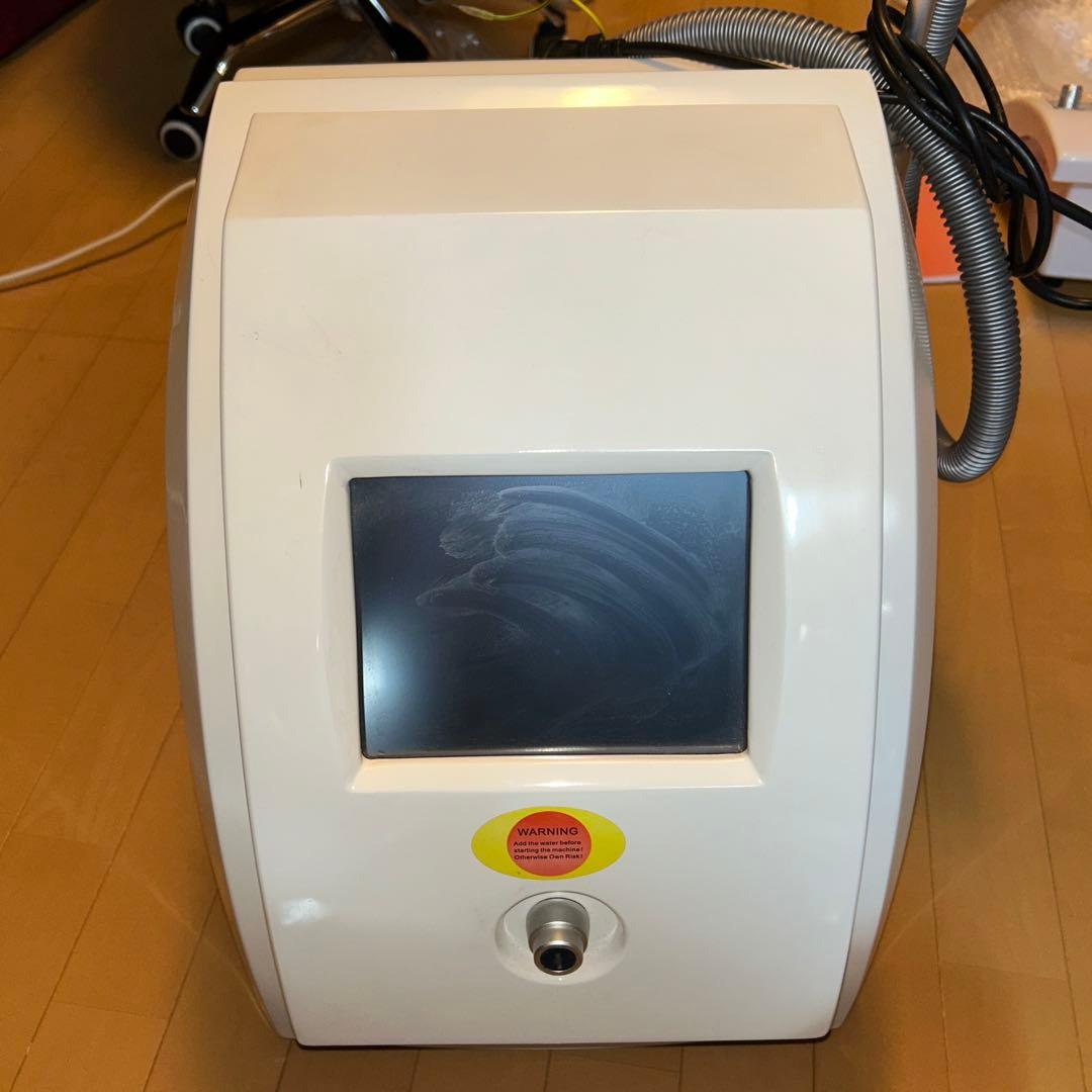 美容機器 ホワイト 脱毛器液晶画面 ハンドピース付き