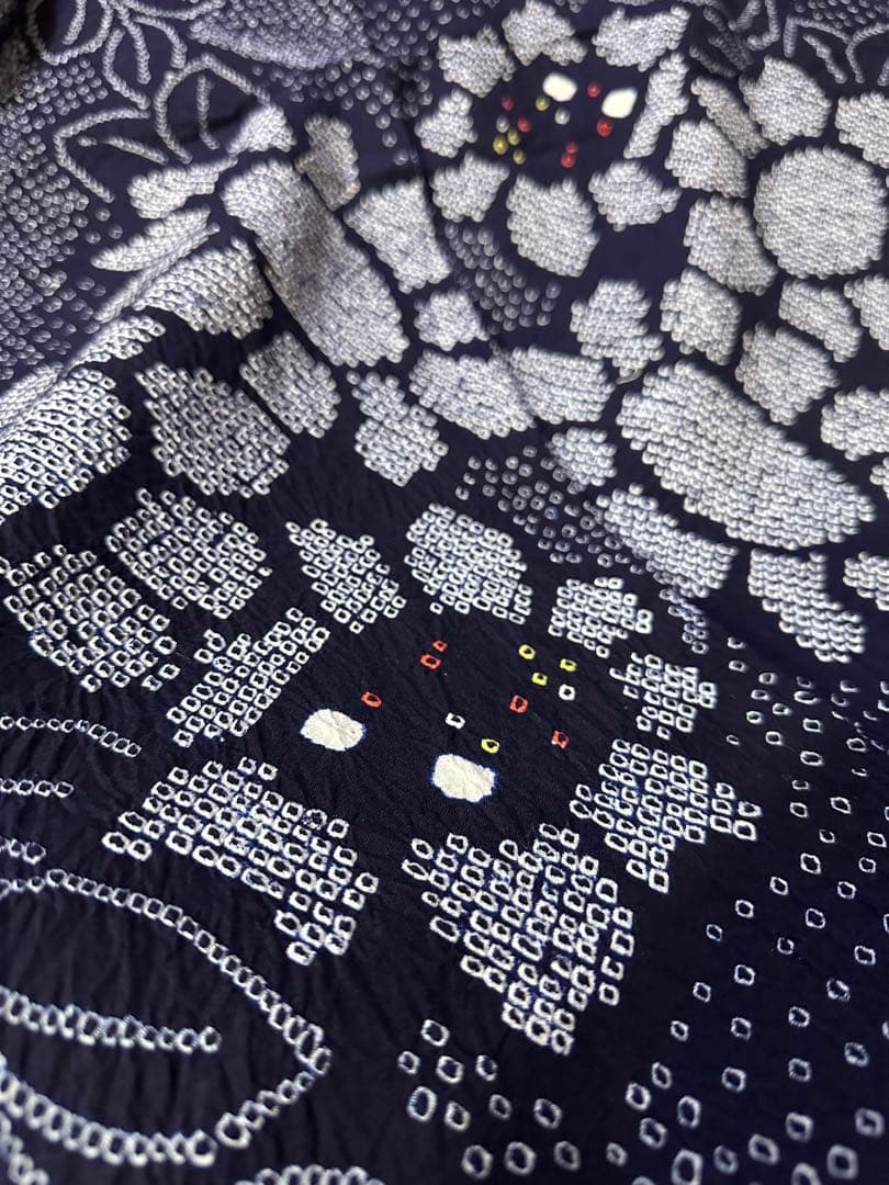 希少サイズ❣️身幅大❣️トールサイズ‼️新品✨有松鳴海絞り浴衣　藍染