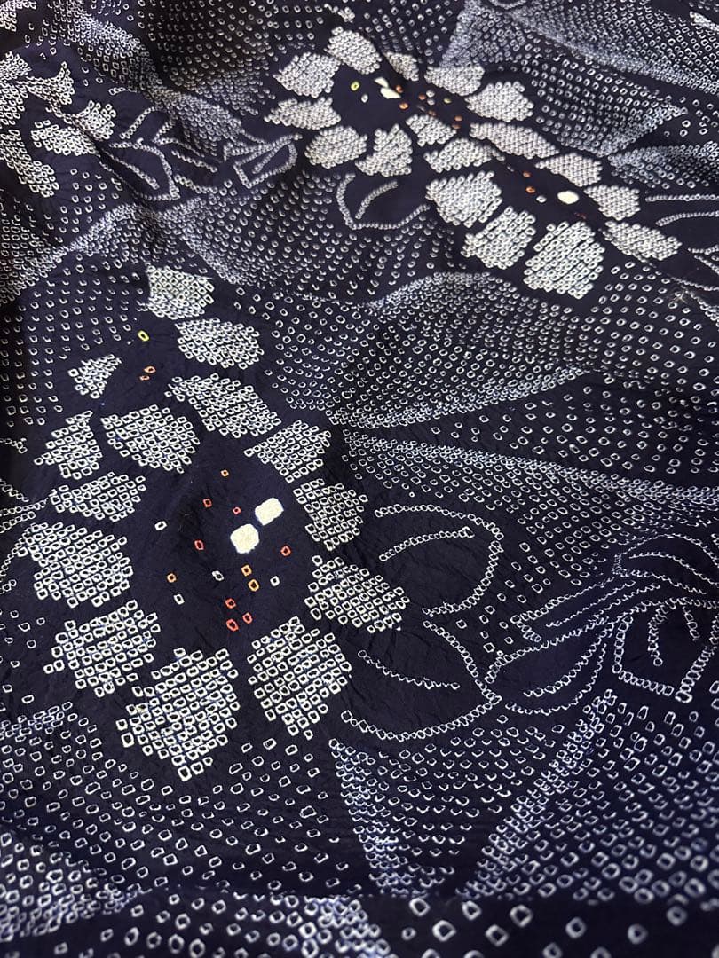 希少サイズ❣️身幅大❣️トールサイズ‼️新品✨有松鳴海絞り浴衣　藍染