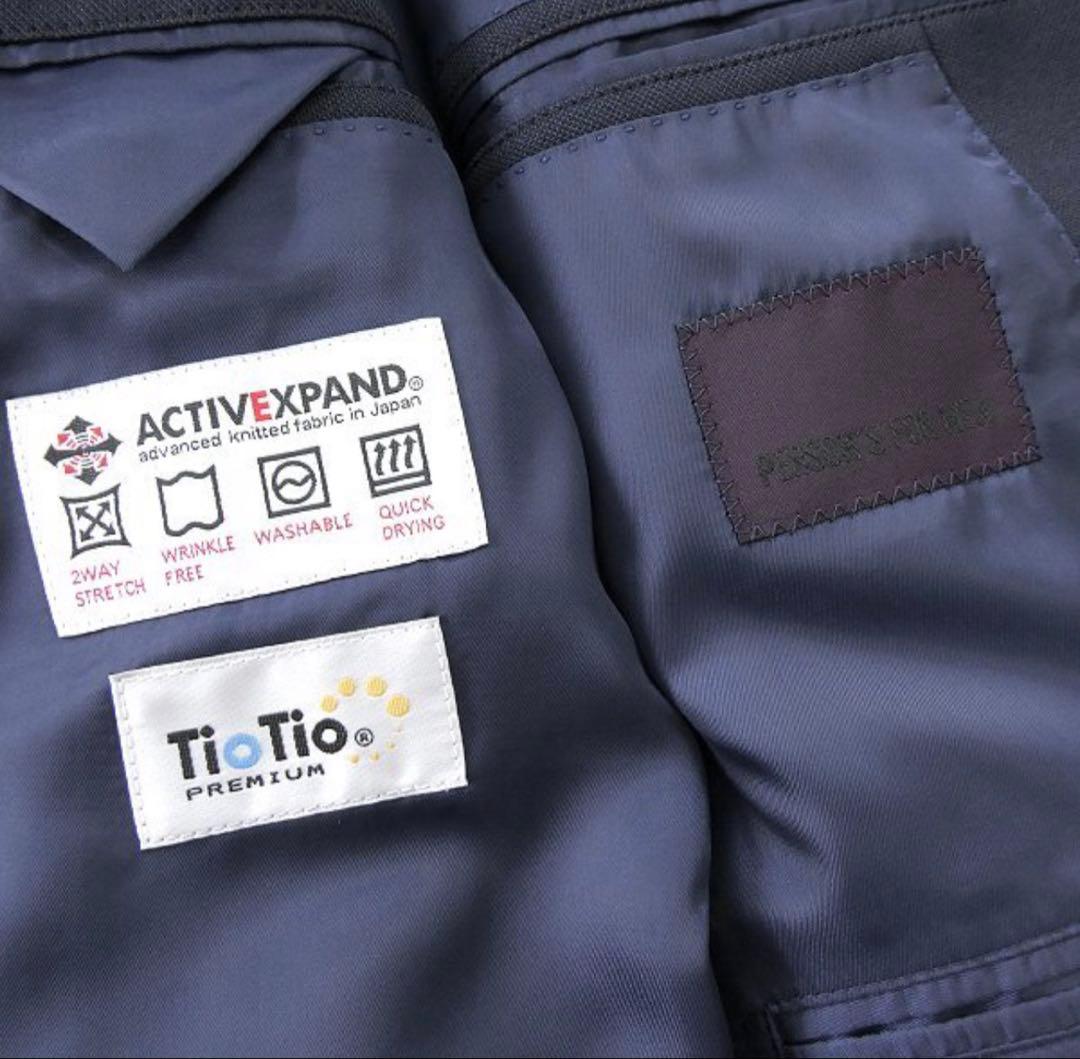 【新品】パーソンズフォーメン 消臭 ウォッシャブル ストレッチ スーツ A5 紺