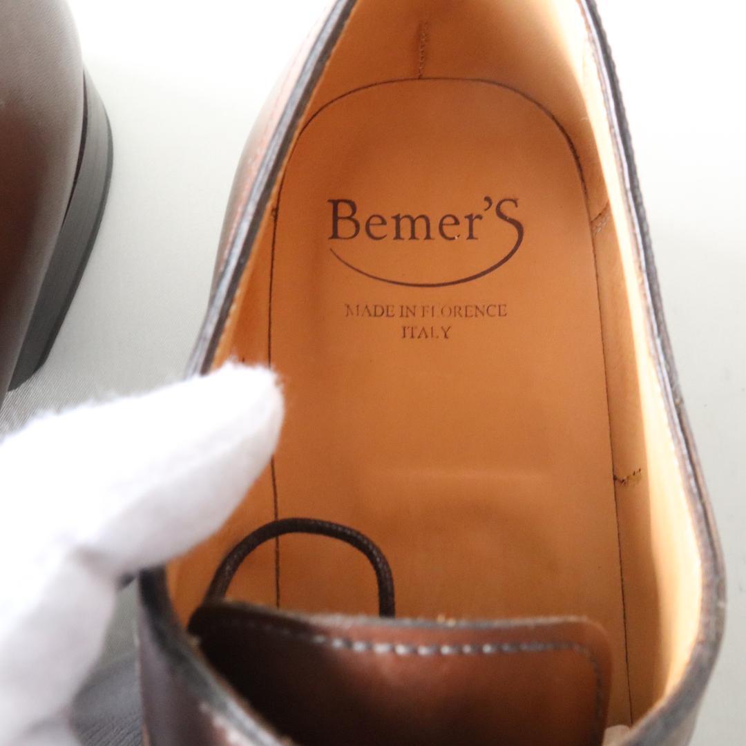 未使用Bemer'sベーメルズ　ブラウンドレスシューズ42 ステファノベーメル社