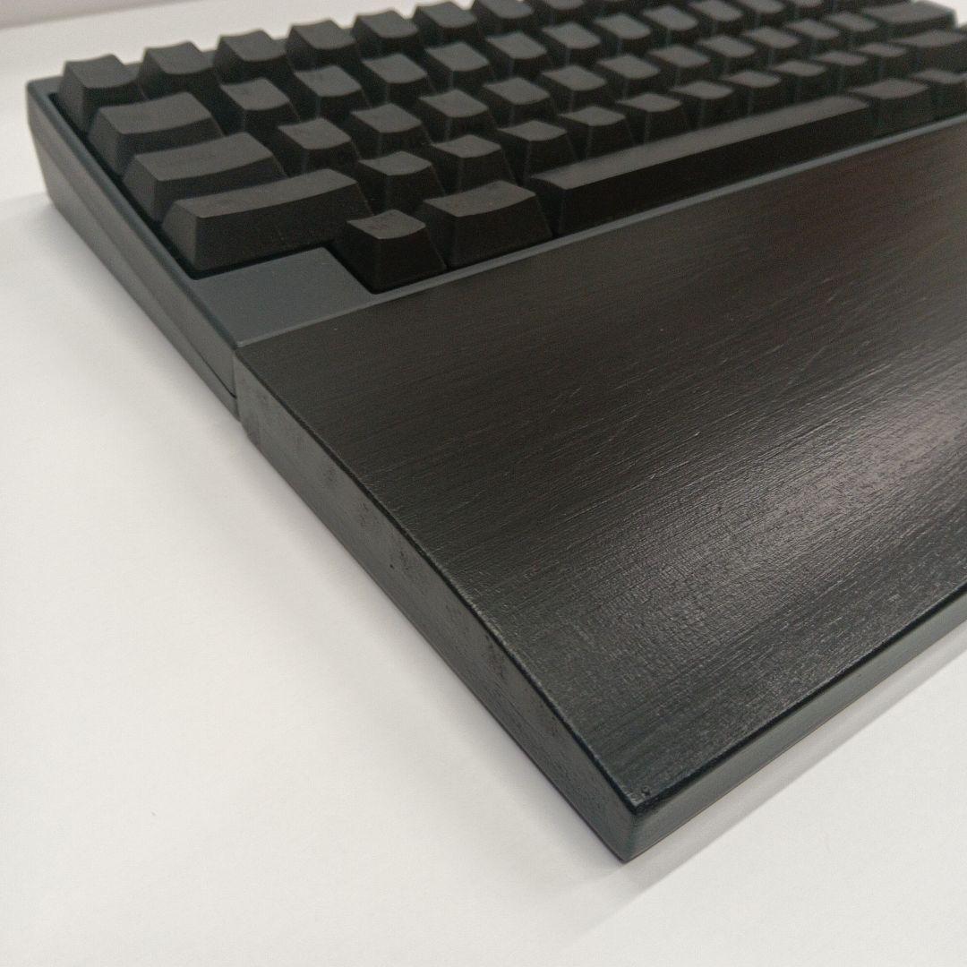 パイン集成材 HHKB用 手作りパームレスト兼キーボードルーフ シン漆黒