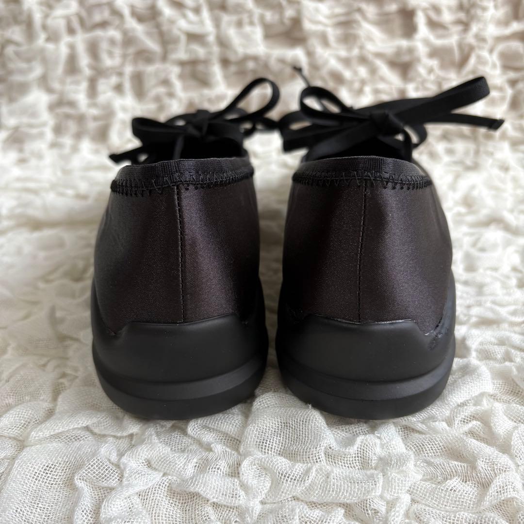 LETALON ルタロン Lダブルリボンバレリーナ バレエシューズ 黒 23cm