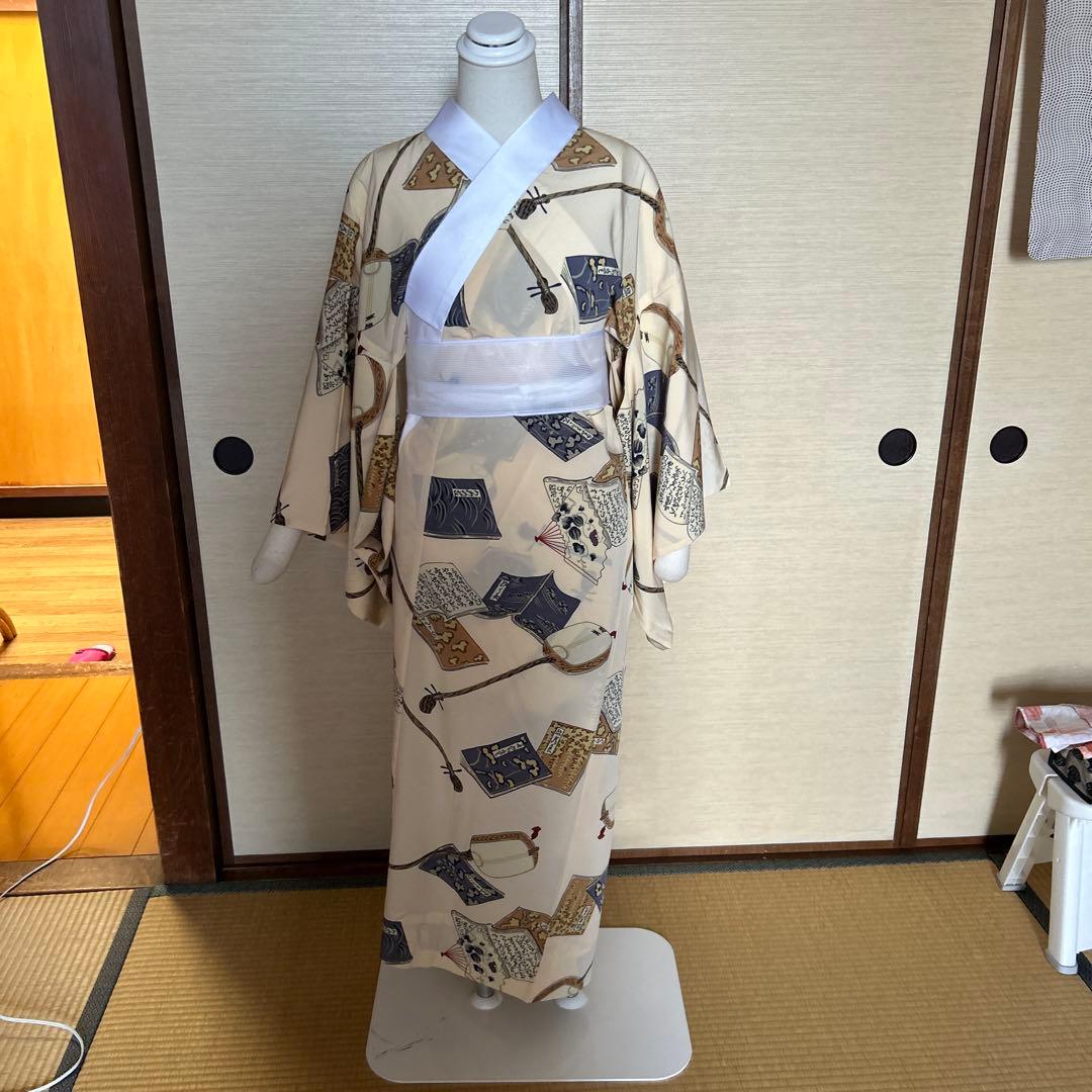 紙人形仕立て　長襦袢　岡重