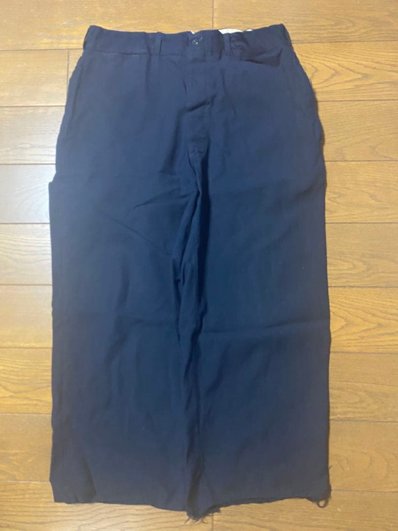 40s 50s ウールギャバジン スラックス 黒 ロカビリー