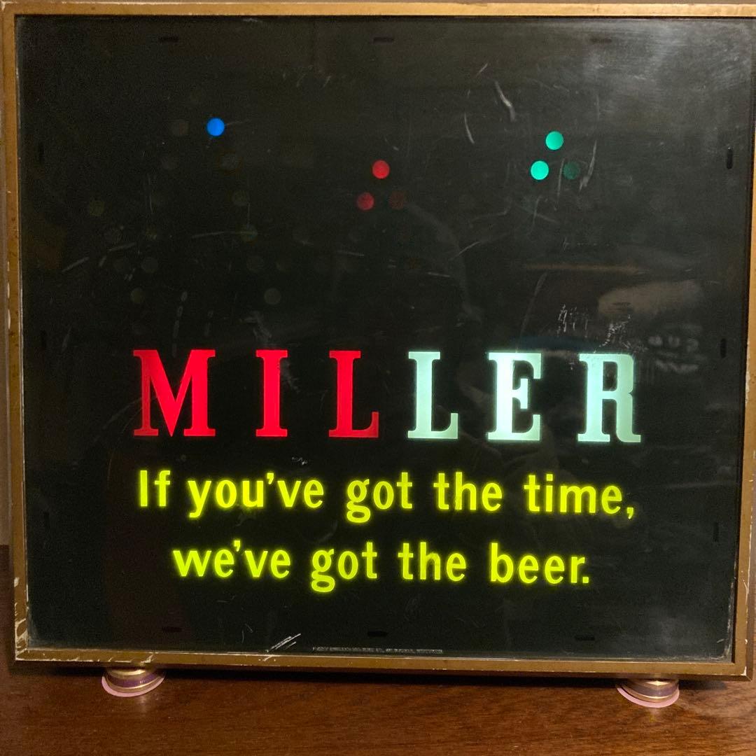 ヴィンテージ Miller high life バウンスボールモーションサイン