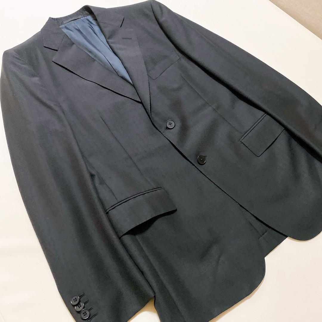 極美品 エルメネジルドゼニア スミズーラ TROFEO スーツ ブラック 46c