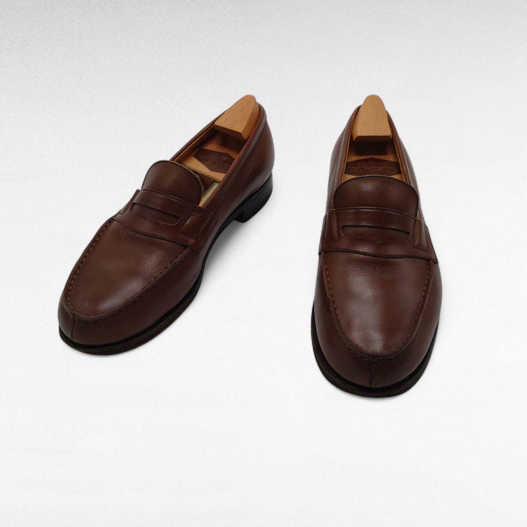 ヴィンテージ J.M. WESTON ブラウン レザー ローファー 2 1/2E