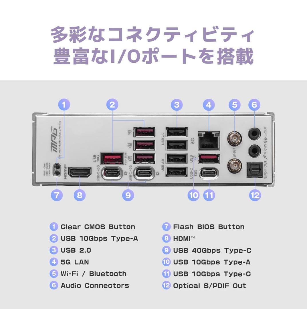 【完全未開封】MSI マザーボード MPG X870E EDGE TI WIFI