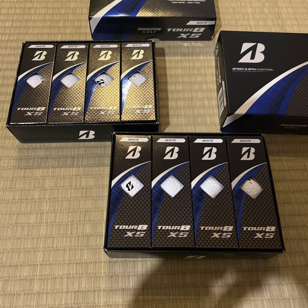 【土日限定価格】ブリヂストン TOUR B XS ゴルフボール　2箱セット