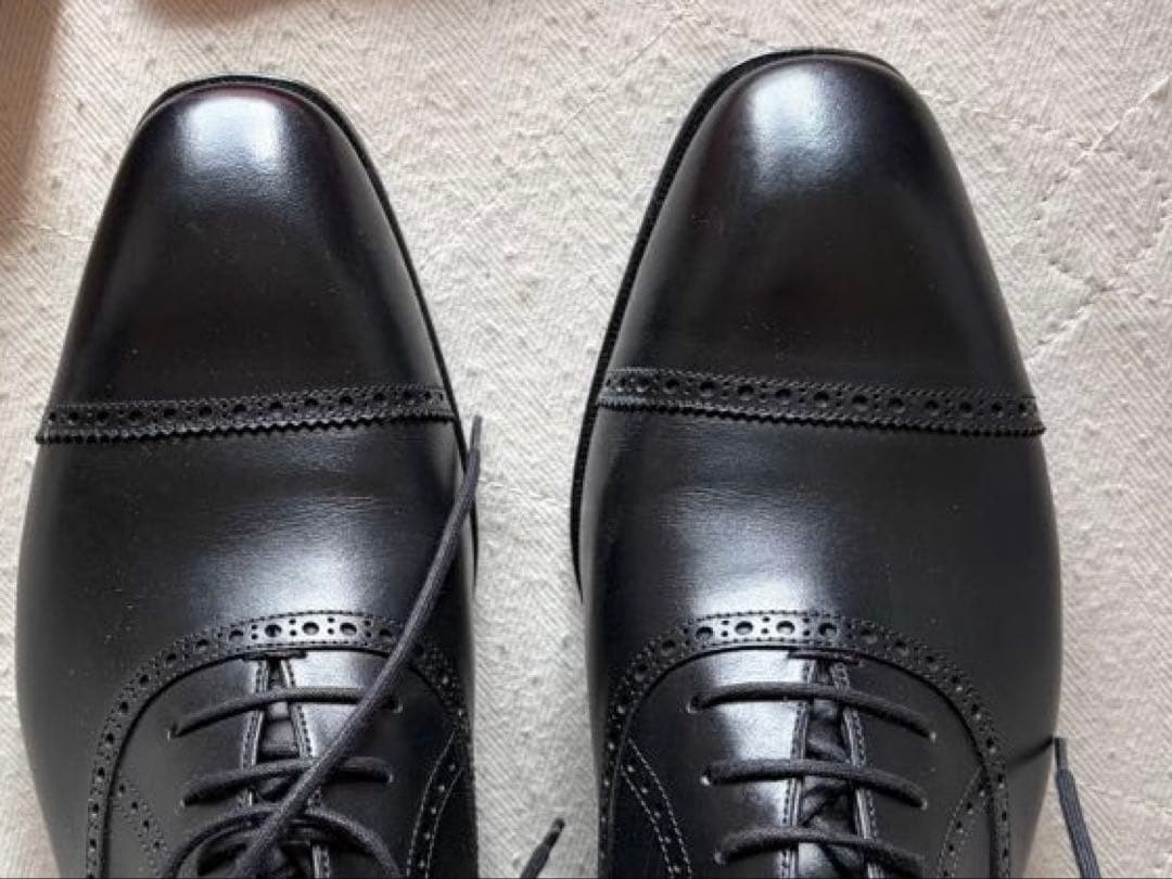 新品同 CARMINE カルミナ レザー ドレスシューズ 7 1/2 クロケット