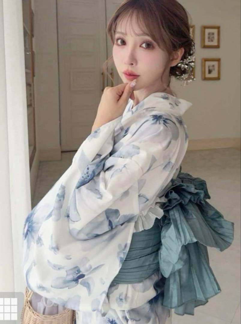 公式完売浴衣‼️GRL [fy027] 水彩花柄浴衣セットセパレート