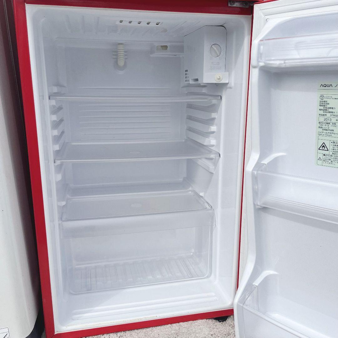 270設置まで対応 新生活　赤冷蔵庫　8kg洗濯機　人気モデル　AQUAセット