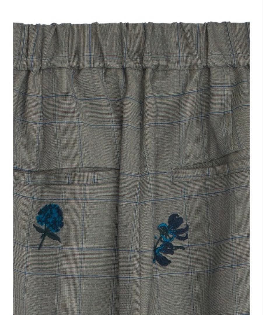 パンツ ameri vintage CHECK FLOWER PLEATS PANTS