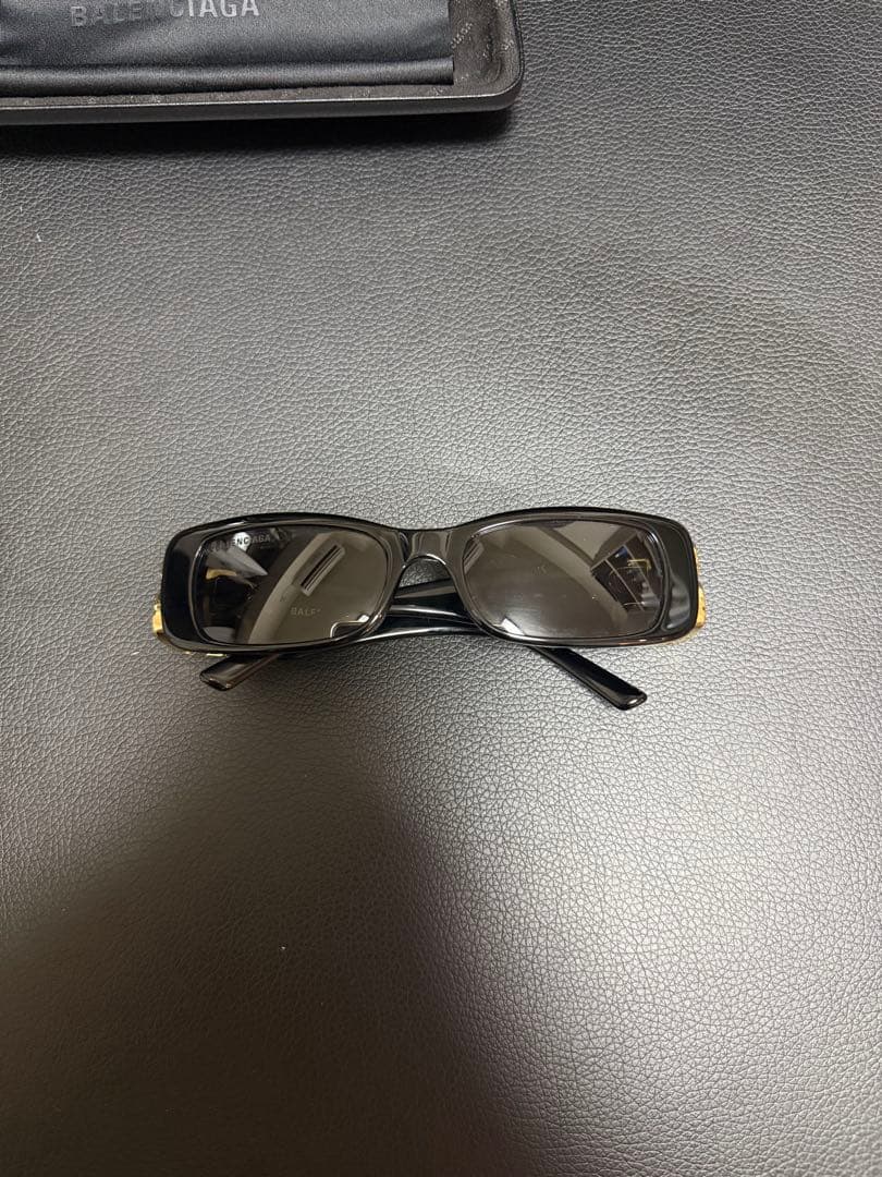 BALENCIAGA Dynasty Rectangle サングラス ブラック