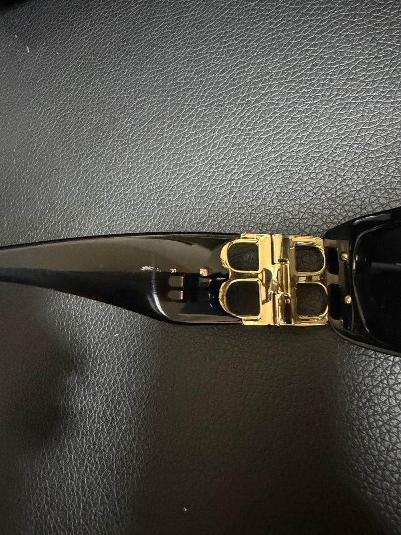 BALENCIAGA Dynasty Rectangle サングラス ブラック