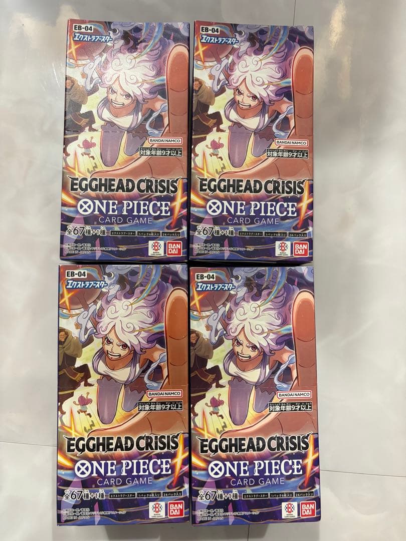 ワンピースカード　EGGHEAD CRISIS 4BOX テープ付き