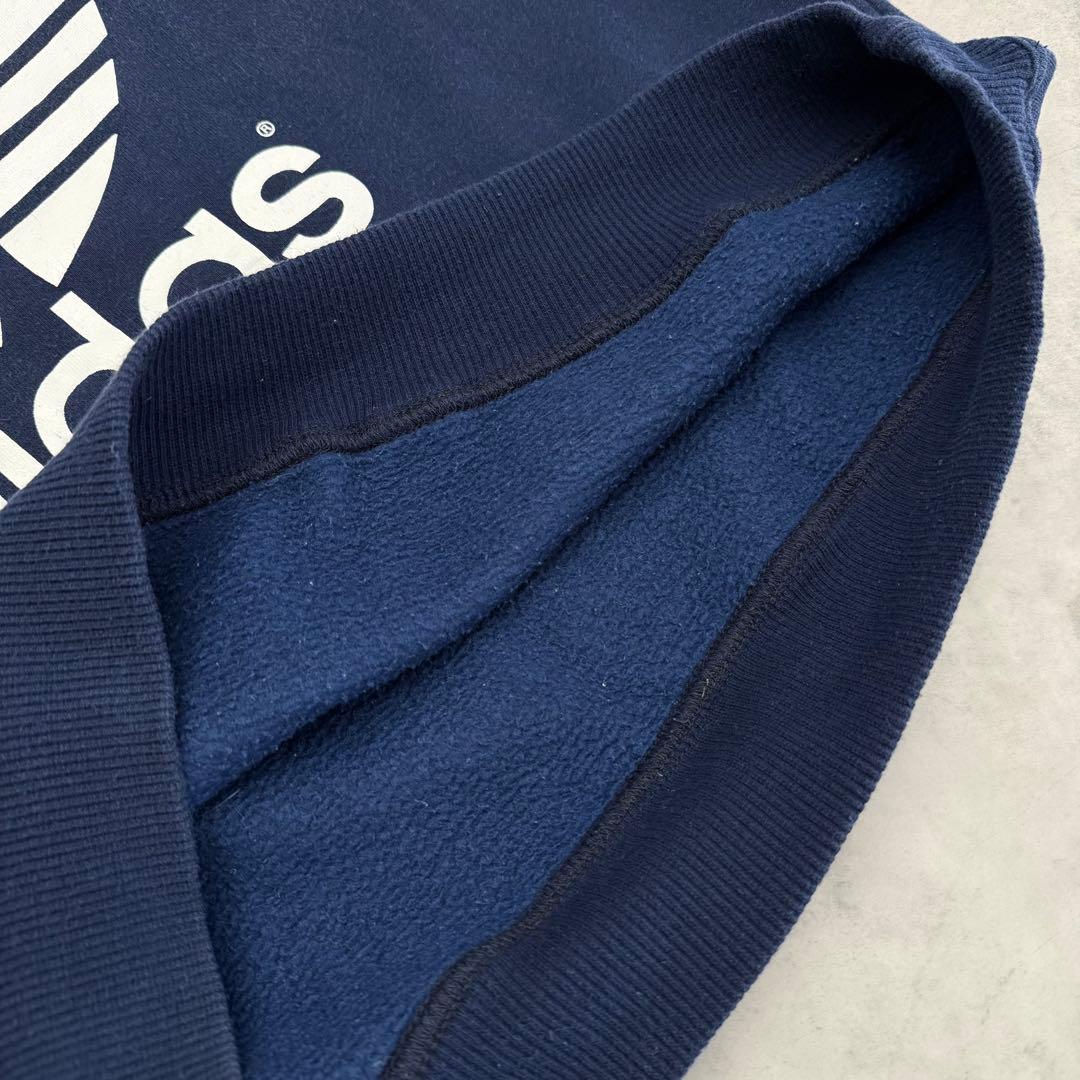 90s old adidas アディダス スウェットシャツ ネイビー M