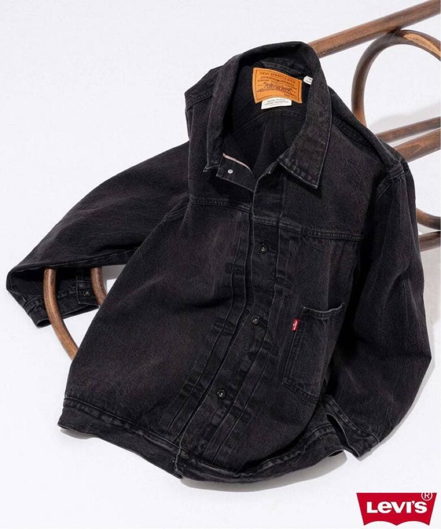XXLサイズ Levi's×EDIFICE 別注 デニムジャケット ブラック