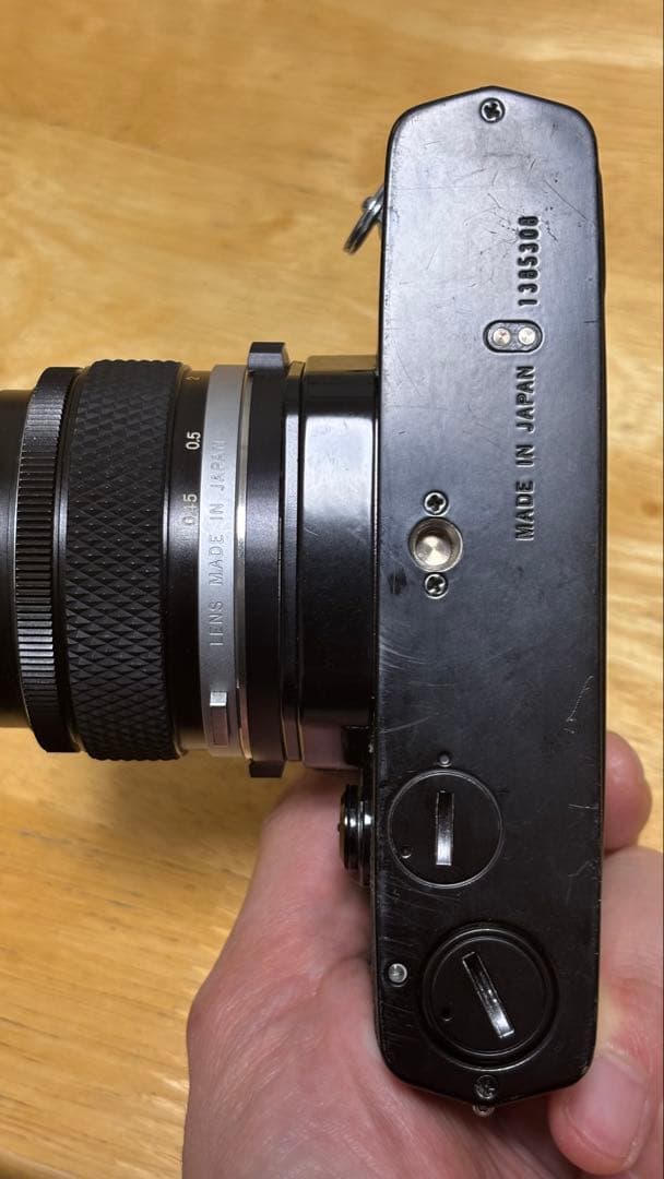 OLYMPUS OM-1 Auto-S 50mm f/1.4 （前期型）付き