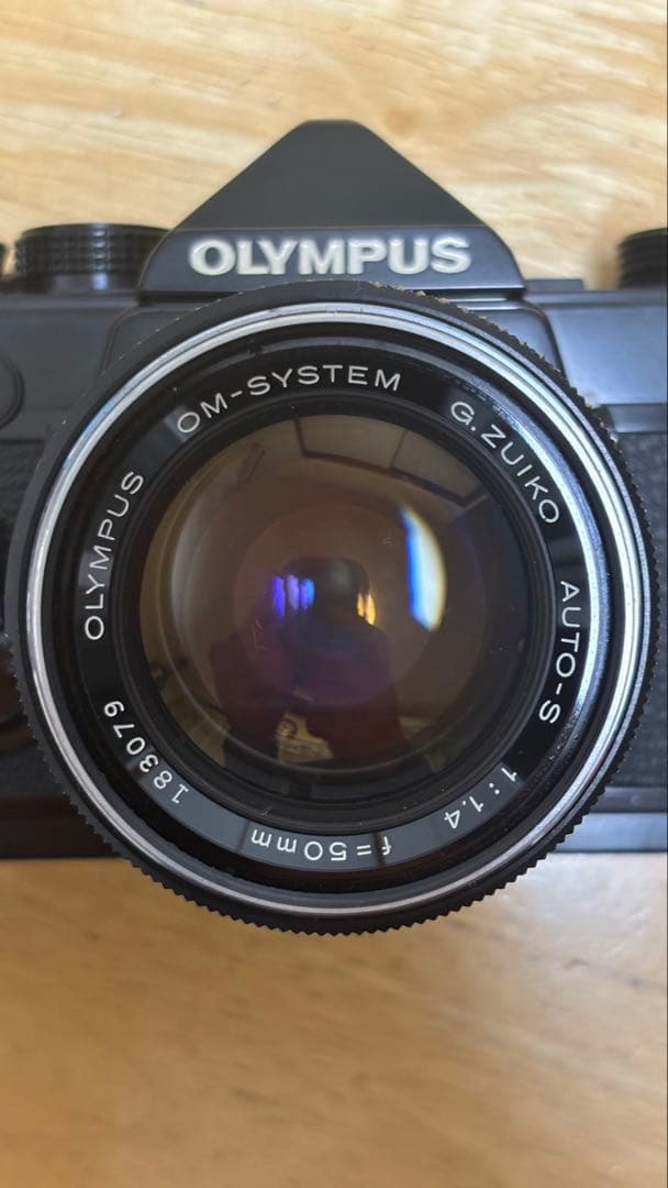 OLYMPUS OM-1 Auto-S 50mm f/1.4 （前期型）付き