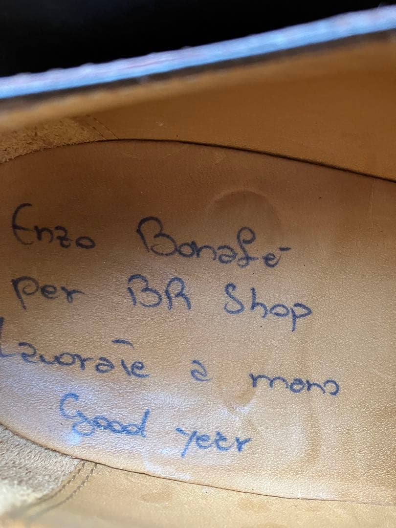 Enzo Bonafè エンツォボナフェプレーントゥ ダークブラウン7