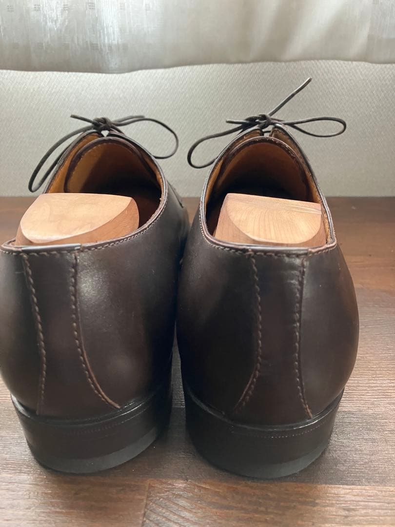 Enzo Bonafè エンツォボナフェプレーントゥ ダークブラウン7