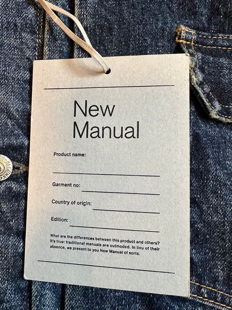New Manual 伊勢丹別注デニムジャケット