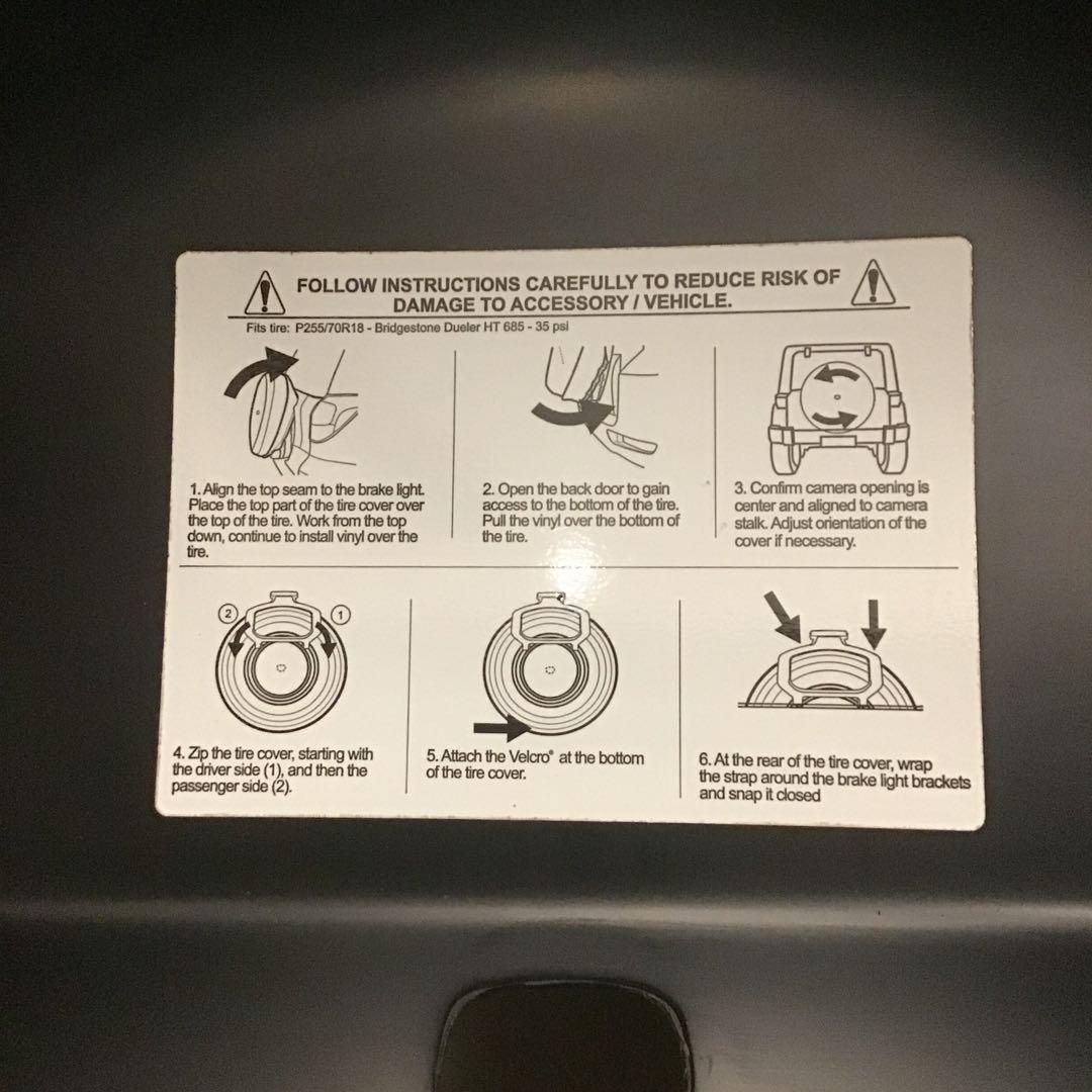 【くーちゃん】ジープ　ラングラー　タイヤ　カバー　ハード